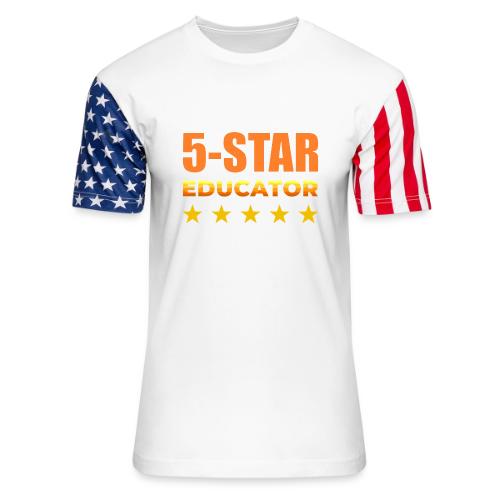 Five-Star Educator - Unisex Stars & Stripes T-Shirt