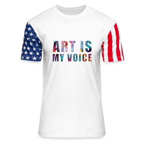 Art Is My Voice - Unisex Stars & Stripes T-Shirt
