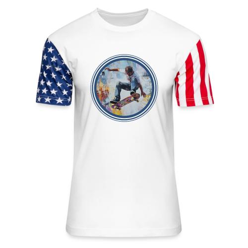 Skateboarding Universe - Unisex Stars & Stripes T-Shirt
