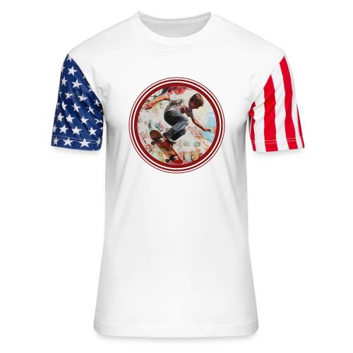 Skateboarding is Life - Unisex Stars & Stripes T-Shirt