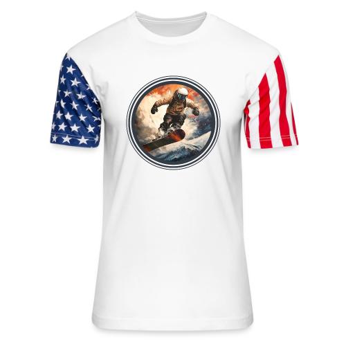 Snowboarding Elevation - Unisex Stars & Stripes T-Shirt