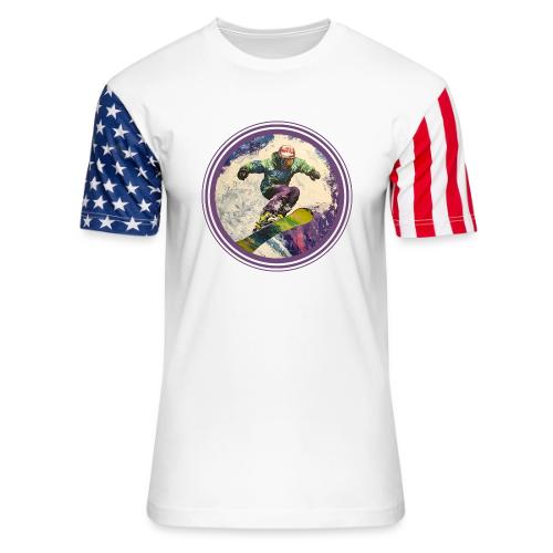 Snowboarding Soul - Unisex Stars & Stripes T-Shirt