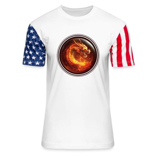 Shadow Dragon Rise - Unisex Stars & Stripes T-Shirt