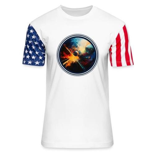 Planets in Turmoil - Unisex Stars & Stripes T-Shirt