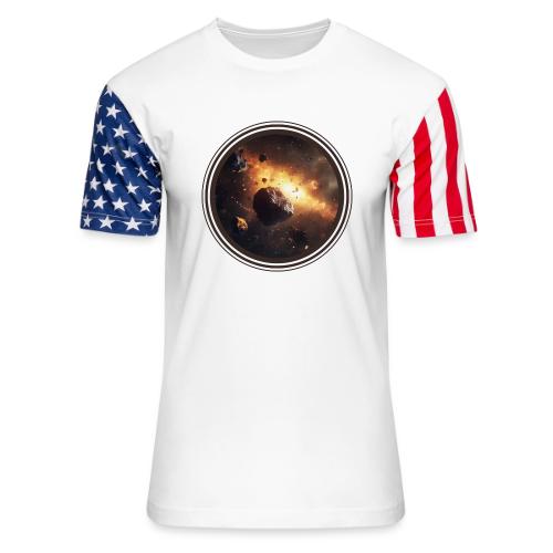 Asteroids Drift - Unisex Stars & Stripes T-Shirt
