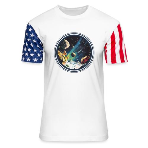 Celestial Collision - Unisex Stars & Stripes T-Shirt