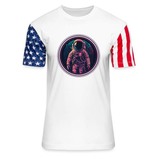 Astronaut: Explore the unknown - Unisex Stars & Stripes T-Shirt