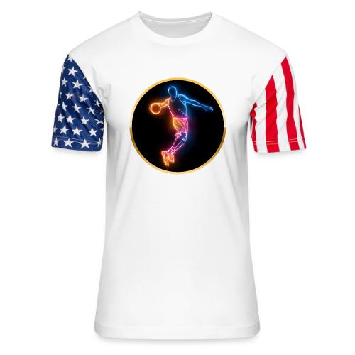 Basketball: Slam Dunk Afterglow - Unisex Stars & Stripes T-Shirt