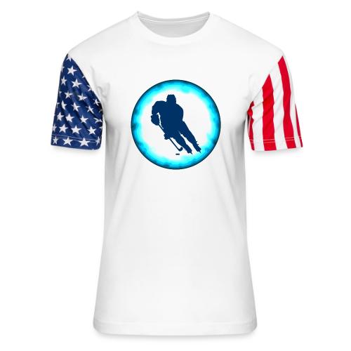 Hockey: Ice Warrior - Unisex Stars & Stripes T-Shirt