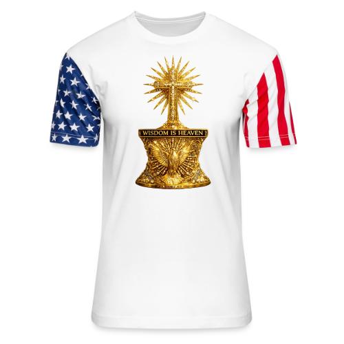 Wisdom is Heaven - Unisex Stars & Stripes T-Shirt