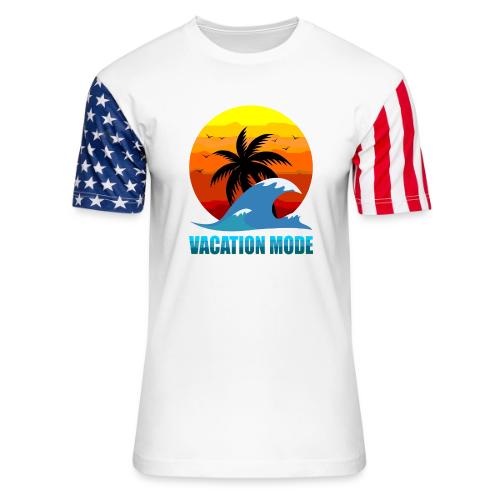 Vacation mode: Sunset Escape - Unisex Stars & Stripes T-Shirt