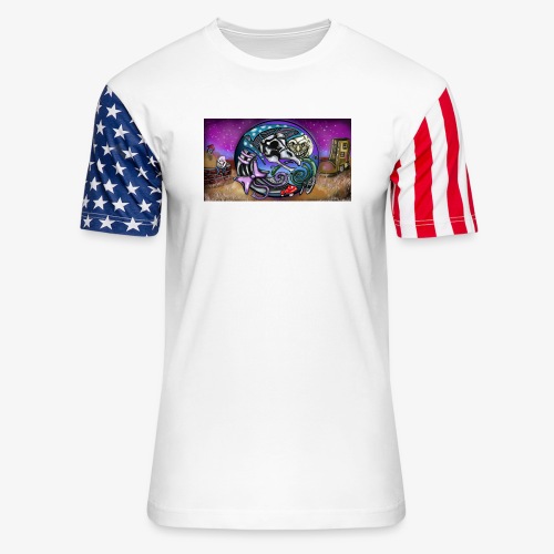 Mother CreepyPasta Land - Unisex Stars & Stripes T-Shirt
