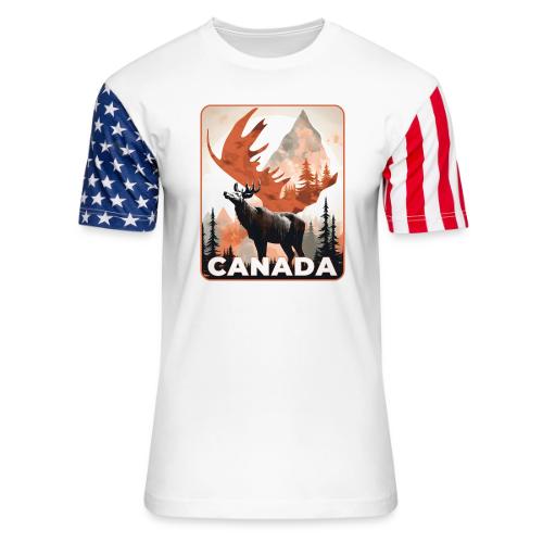 Canada Wild Spirit - Unisex Stars & Stripes T-Shirt