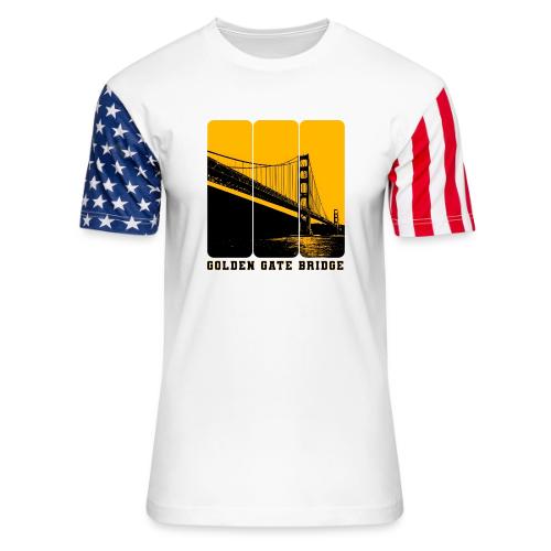Golden Gate Bold Icon - Unisex Stars & Stripes T-Shirt