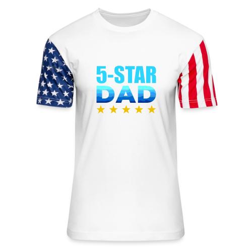 Five Stars Dad - Unisex Stars & Stripes T-Shirt
