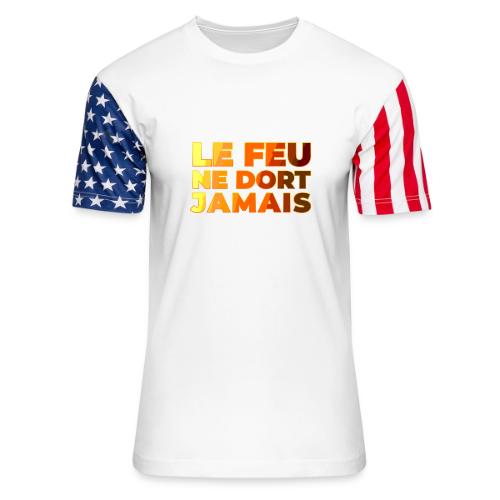 Fire never sleeps - Unisex Stars & Stripes T-Shirt