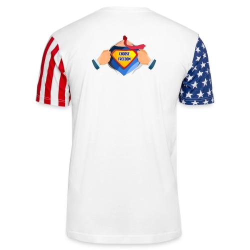 Choose Freedom Super Hero Tshirt - Unisex Stars & Stripes T-Shirt