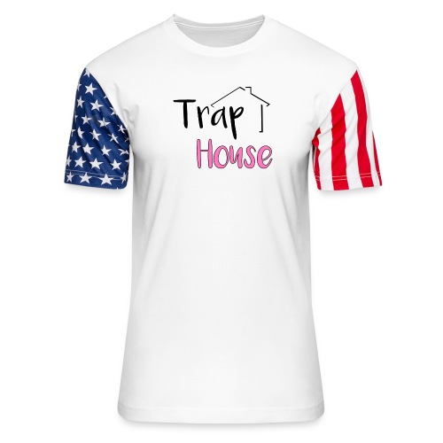 Trap House inspired by 2 Chainz. - Unisex Stars & Stripes T-Shirt
