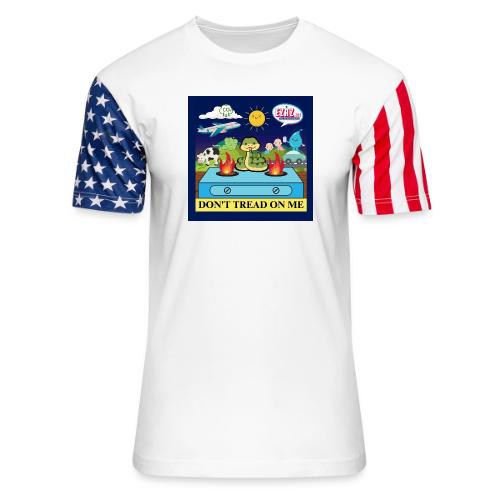 Freedom Square Design - Unisex Stars & Stripes T-Shirt