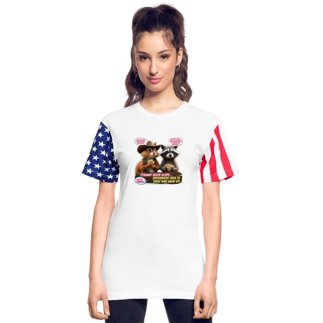 Freedom Squirrel and Raccoon