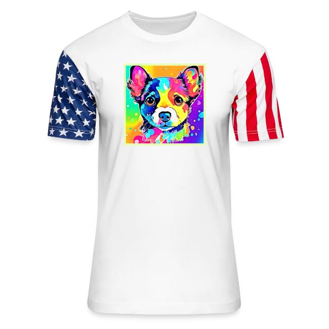 Vivid Puppy Vibes Art Design