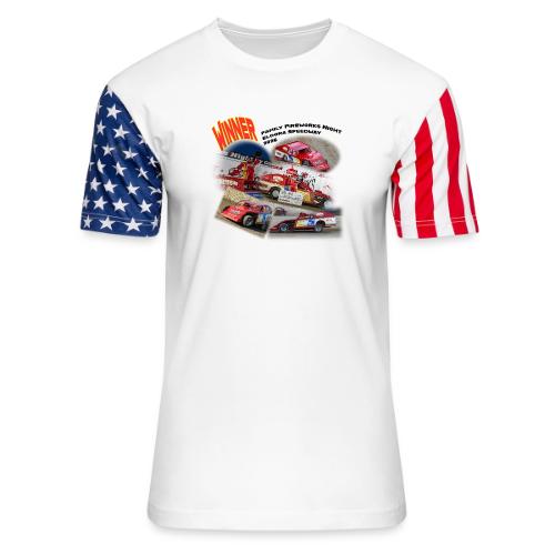 Jonathan Taylor Eldora Speedway FFN#1 Design 2 - Unisex Stars & Stripes T-Shirt