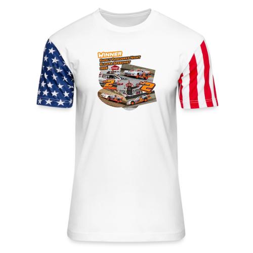 Rob Trent Eldora Speedway FFN#1 Design 1 - Unisex Stars & Stripes T-Shirt
