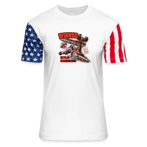 Kyle Cummins #LetsRaceTwo Winner - Unisex Stars & Stripes T-Shirt