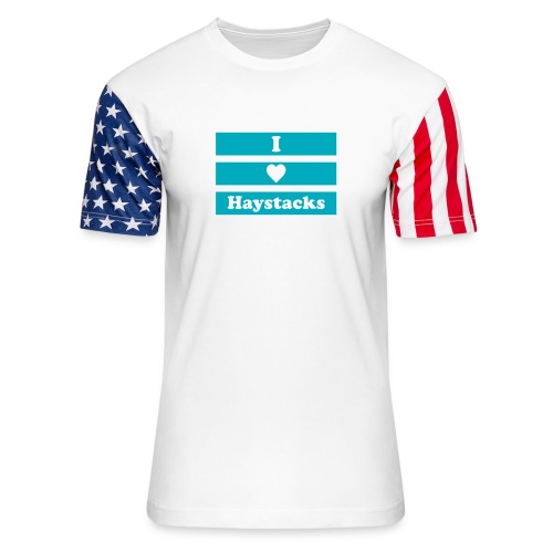 Haystacks Blue - Unisex Stars & Stripes T-Shirt