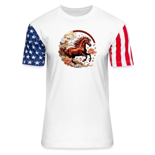Year of the Horse T Shirt, Lunar New Year Gift - Unisex Stars & Stripes T-Shirt