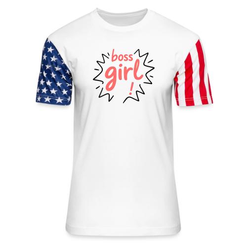 Boss Girl Bold Feminist Statement - Unisex Stars & Stripes T-Shirt