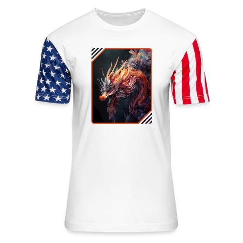 Dragon Dreams - Unisex Stars & Stripes T-Shirt