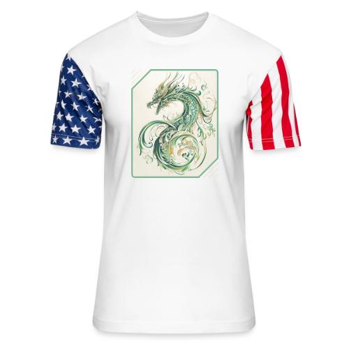 Brush of the Dragon - Unisex Stars & Stripes T-Shirt