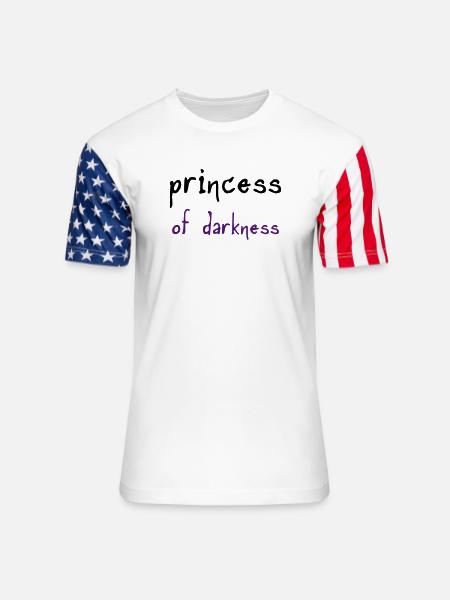 Princess of Darkness - Unisex Stars & Stripes T-Shirt - white