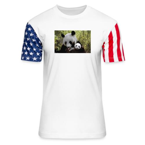 panda - Unisex Stars & Stripes T-Shirt