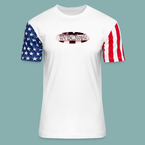 We the People oval tricol - Unisex Stars & Stripes T-Shirt
