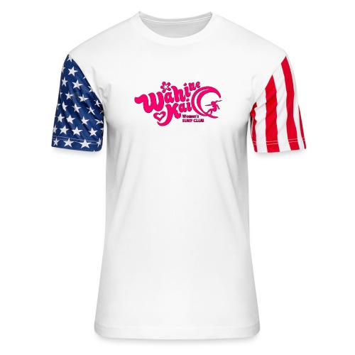 Wahine Kai Logo pink - Unisex Stars & Stripes T-Shirt