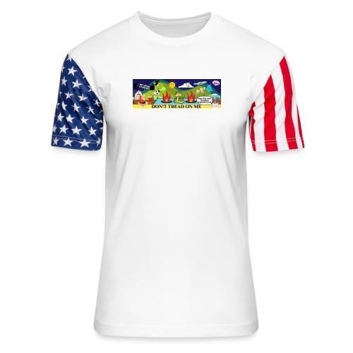 Freedom Collage Design - Unisex Stars & Stripes T-Shirt