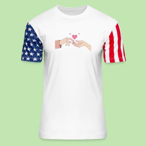 Valentine’s Touch - Unisex Stars & Stripes T-Shirt