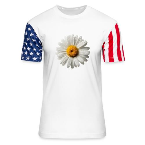 Morning Daisy Freshness - Unisex Stars & Stripes T-Shirt