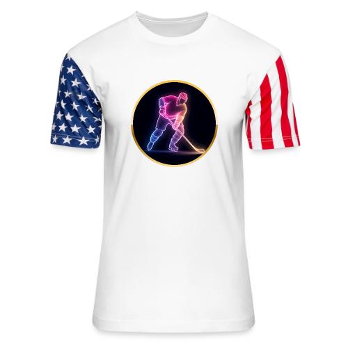 Hockey: Neon Ice Rush - Unisex Stars & Stripes T-Shirt