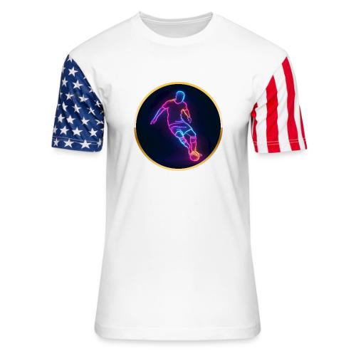 Soccer: Neon Golden Goal - Unisex Stars & Stripes T-Shirt