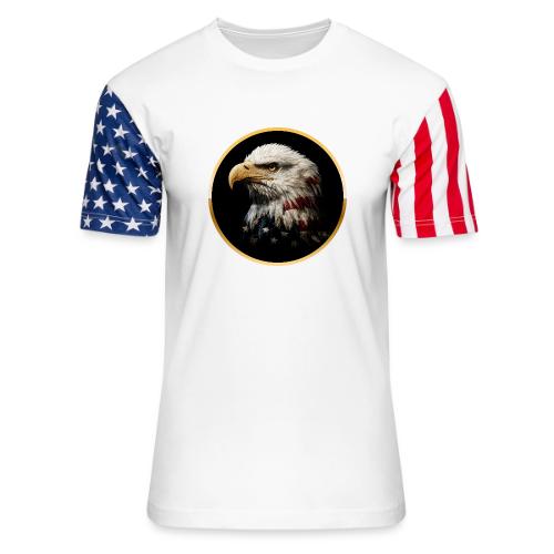 America: Golden Freedom Crest - Unisex Stars & Stripes T-Shirt