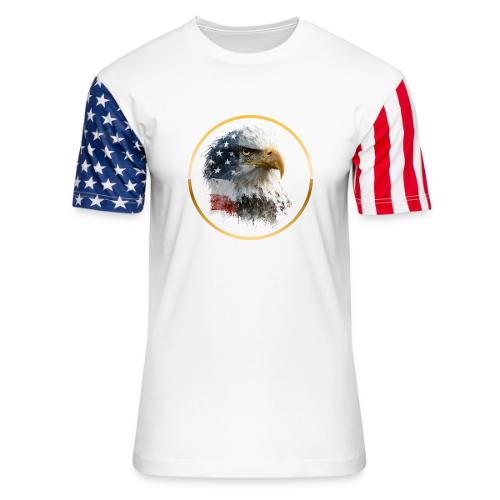 USA: Patriot Wing Emblem - Unisex Stars & Stripes T-Shirt