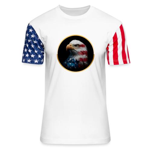 USA: Liberty Emblem - Unisex Stars & Stripes T-Shirt