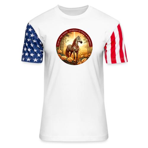Year of the Horse Guardian T Shirt, Lunar New Year - Unisex Stars & Stripes T-Shirt