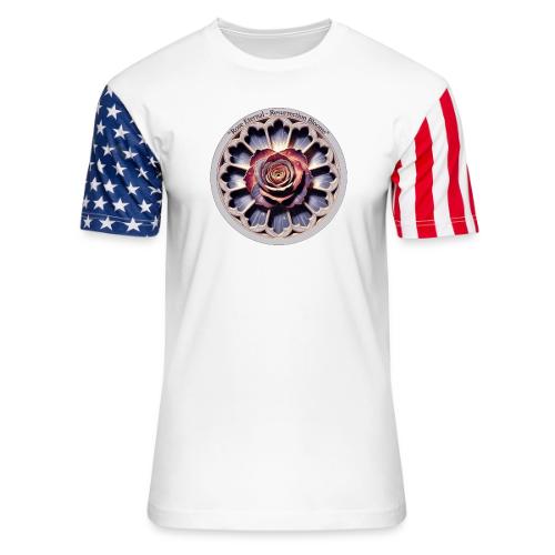 Easter Rose Resurrection T Shirt, Spring Gift - Unisex Stars & Stripes T-Shirt