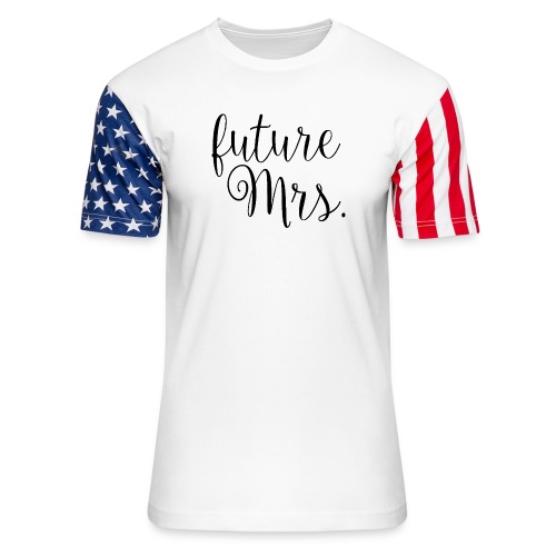 Black future Mrs. - Unisex Stars & Stripes T-Shirt