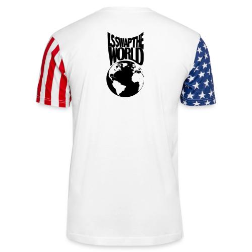 LS Swap the World (Front & Back) - Unisex Stars & Stripes T-Shirt