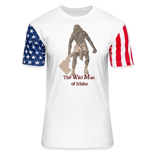 The Wild Man of Idaho - Unisex Stars & Stripes T-Shirt